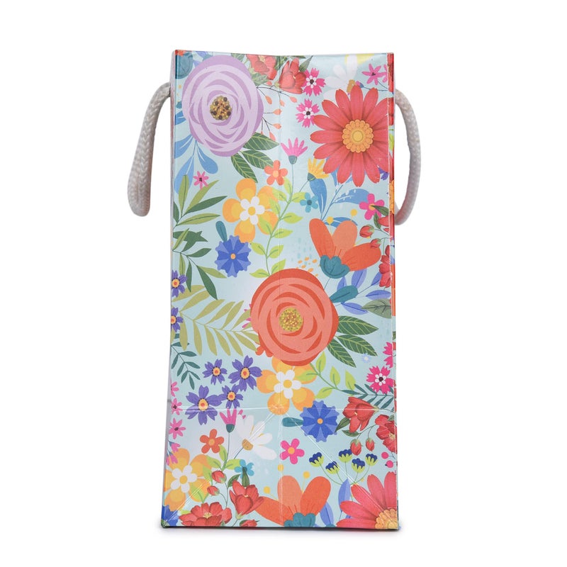 FONSIE gift bags floral print medium || paper bag for return gifts in wedding || birthday || baby shower || goody bag || pack of 10pc - Image 5