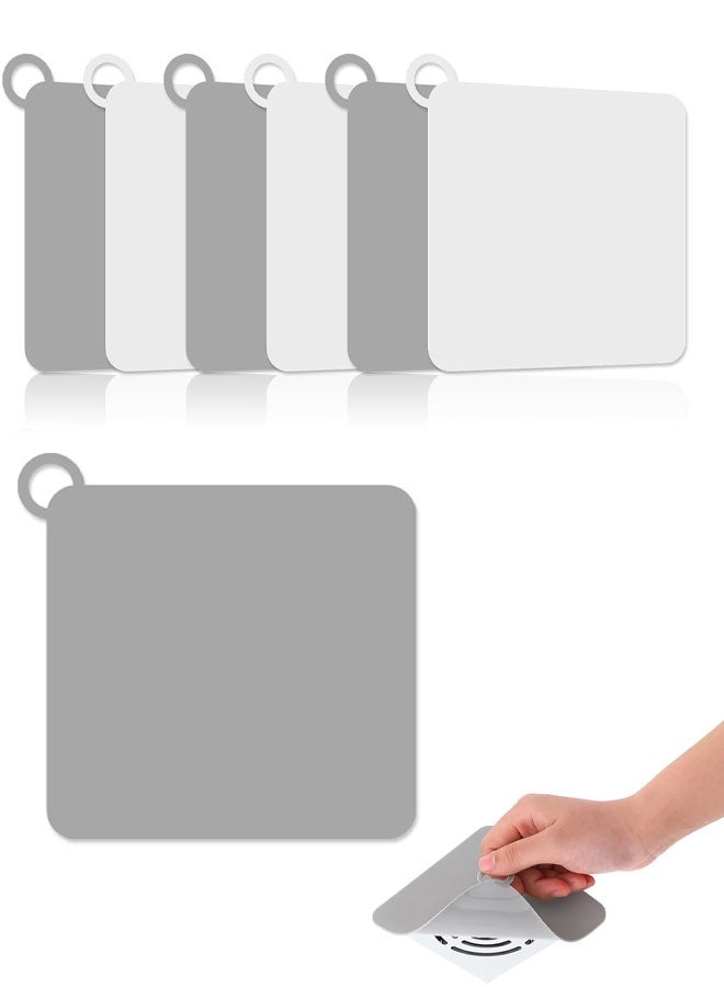 6 Pack Drain Covers, Silicone Shower Drain Cover – Odor-Proof, and Leak-Proof for Bathrooms and Kitchens - Image 1