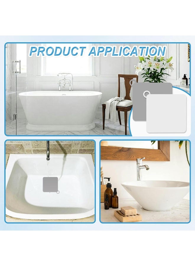 6 Pack Drain Covers, Silicone Shower Drain Cover – Odor-Proof, and Leak-Proof for Bathrooms and Kitchens - Image 5