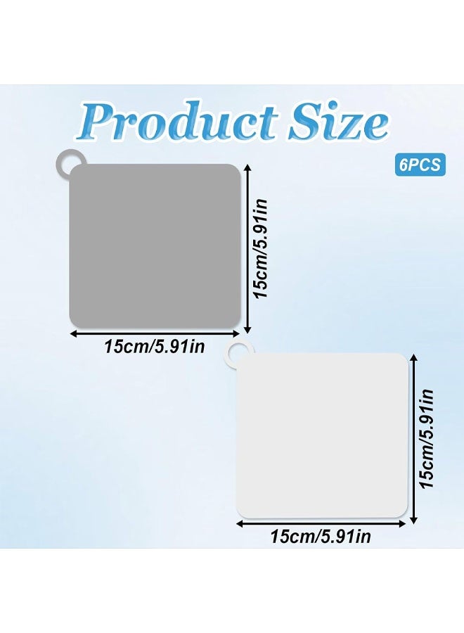 6 Pack Drain Covers, Silicone Shower Drain Cover – Odor-Proof, and Leak-Proof for Bathrooms and Kitchens - Image 2