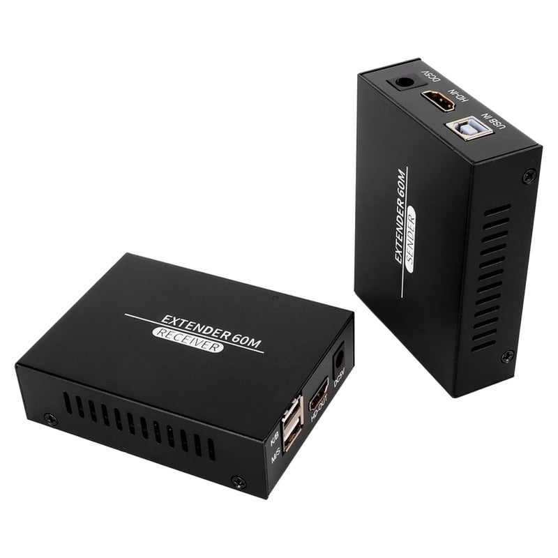 موزع HDMI USB KVM بطول 197 قدم، تردد 60 هرتز، وظيفة HD، لوحة مفاتيح وماوس عن بعد - Image 2