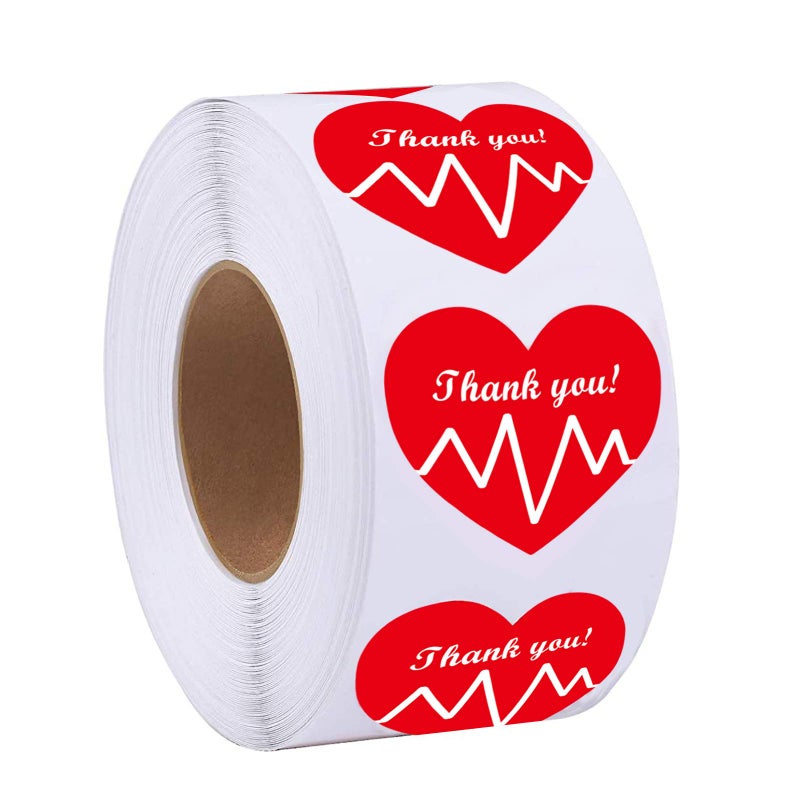 Top label Healthcare Workers Thank You Envelope Seal StickersAppreciation Stickers for NursesDoctors15 Inch500 Pcs Per Roll