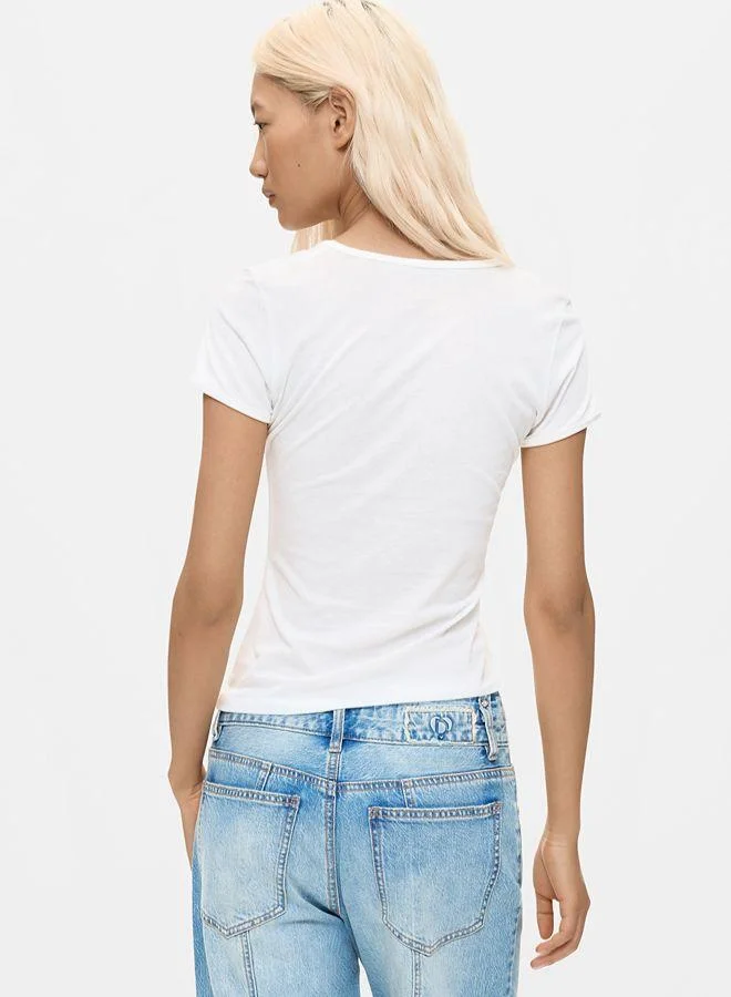 Desigual Blue Wide Leg Jeans for Women | Best Price UAE