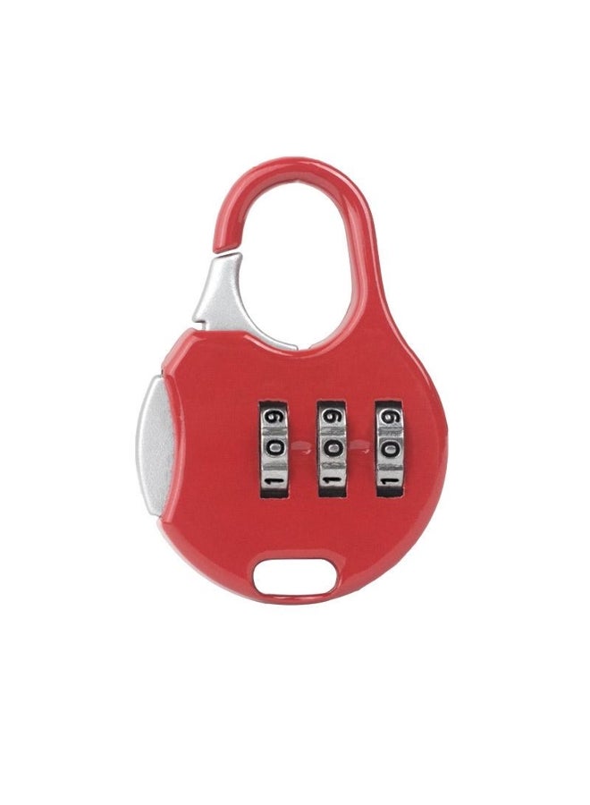 3 Dial Metal Resettable Combination Padlock Suitcase Password Digit Lock 