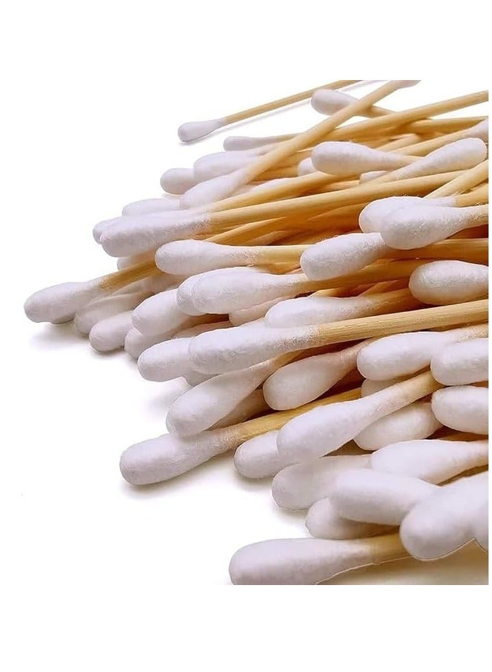 Cotton Buds 600 Pieces Cotton Swab with Storage Box Disposable Double End Cotton Buds Personal Care Tool  - Image 1