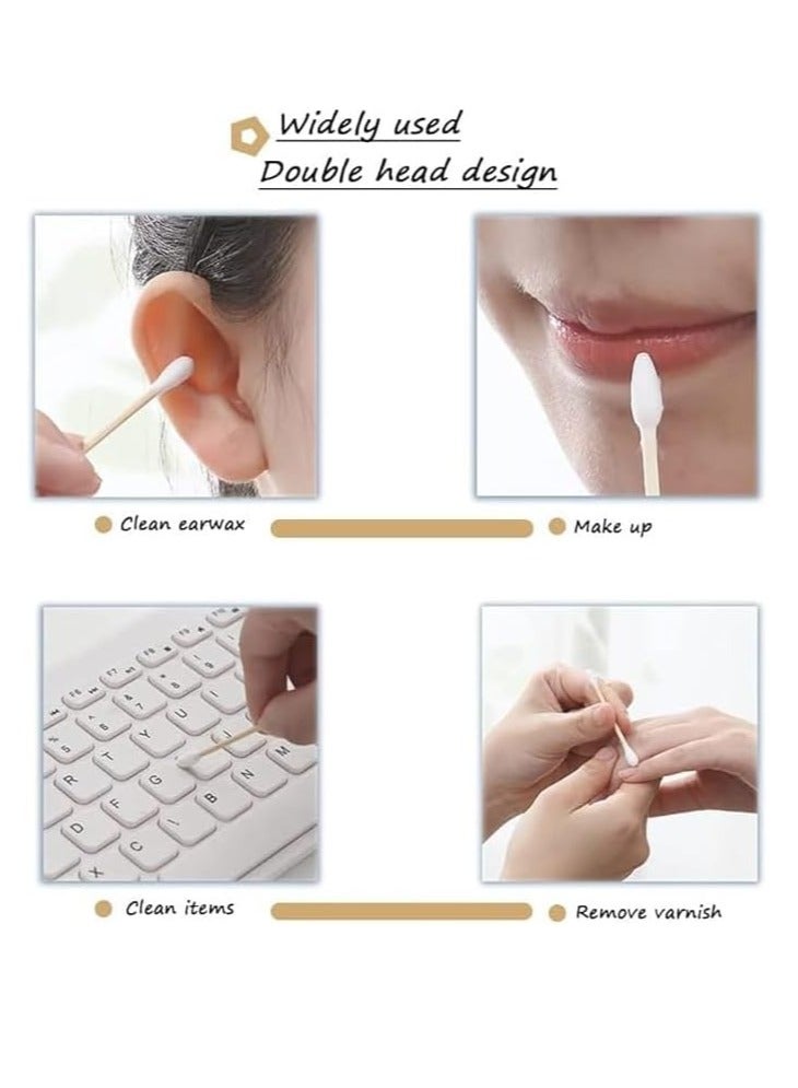 Cotton Buds 600 Pieces Cotton Swab with Storage Box Disposable Double End Cotton Buds Personal Care Tool  - Image 5