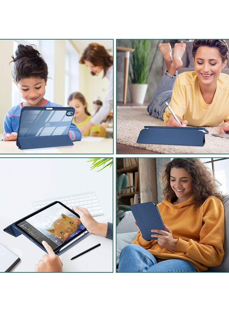 عام حافظة لباد (أ 16) الجيل 11 11 بوصة 2025 الجيل 10 10.9 بوصة 2022 حافظة مع حامل قلم مع دعم النوم التلقائي الخلفي الشفاف - Image 3