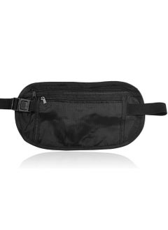 Generic Black Anti-Theft Hidden Money Bag, Slim Lightweight Security Belt for Bags, Adjustable Sports Belt for Travel Bag, Waterproof Belt for Mobile Phone  - Image 1