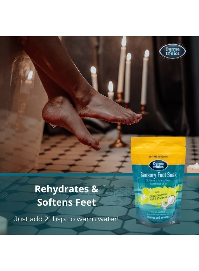 Dermatonics Sensory Foot Soak With Lime Essential Oil And Coconut 350g - Image 4