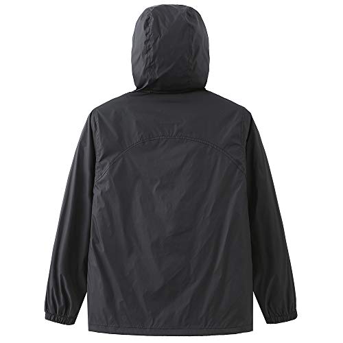 GRANDWISH Boys Waterproof Rain Jacket, Lightweight Active Hooded Raincoat, Black M-10 - Image 2