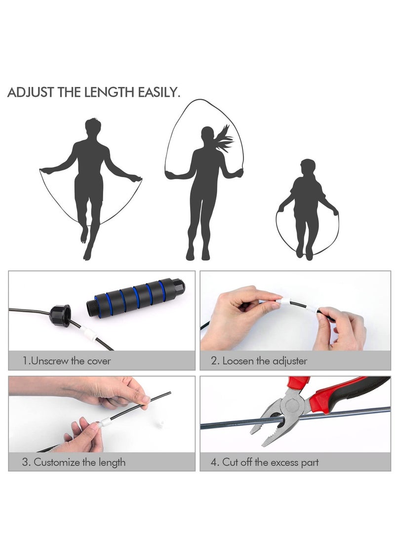 Jump Rope, Jump Rope with Adjustable Foam Handle, Tangle Free Quick Jump Rope with Ball Bearings for Fitness, Suitable for Fitness, Home Workout and Slim Body - pzsku/ZD03D132F746A64C190F7Z/45/_/1718956780/8fee29ac-e58f-4c86-865f-2268d0659bab