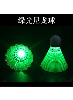 Glow-in-the-Dark Badminton Shuttlecocks Durable Windproof 1 tube 3 green nylon shuttlecocks