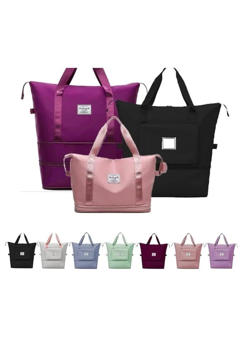 Foldable Travel Bag Hand Carry Luggage Bag Large Waterproof Duffle Bag(multicolored)  - Image 4