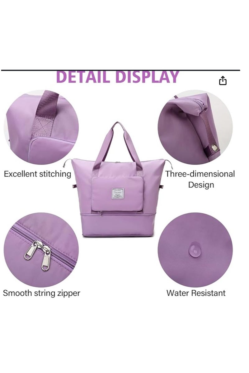Foldable Travel Bag Hand Carry Luggage Bag Large Waterproof Duffle Bag(multicolored)  - Image 1