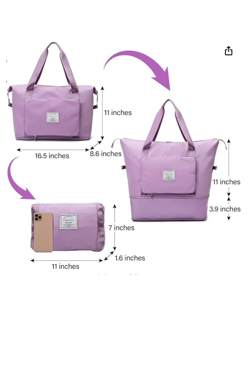 Foldable Travel Bag Hand Carry Luggage Bag Large Waterproof Duffle Bag(multicolored)  - Image 5