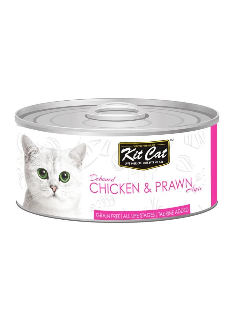 Kit Cat 24 قطعة من طعام كيت كات بالدجاج والروبيان 80 جرام - Image 2