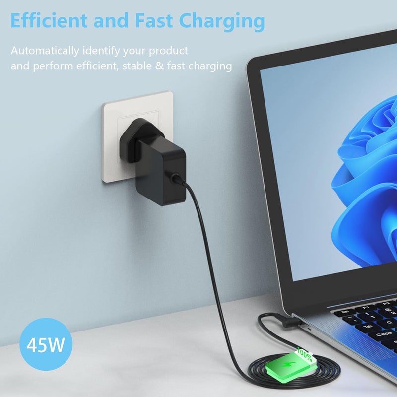 شاحن كمبيوتر محمول بقدرة 45 واط و33 واط متوافق مع ASUS Vivobook X540UA X540SA X540LA X553S X553M X556U X515J TP300L E203M E210M Zenbook UX21A UX31A UX303U UX305 F UX410UA، محول طاقة C0017 - Image 2