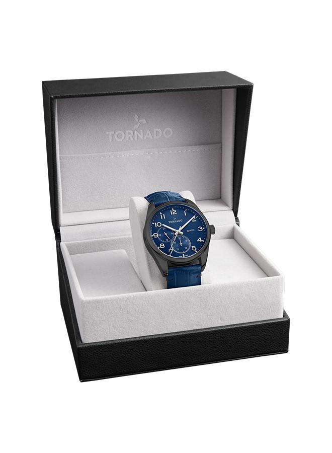 TORNADO Men's Genuine Leather Multi Function Watch T25102-XLNN - 42.5 mm - Image 4