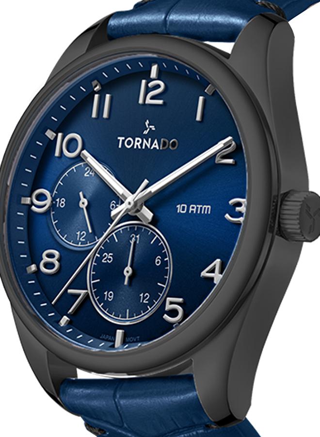 TORNADO Men's Genuine Leather Multi Function Watch T25102-XLNN - 42.5 mm - Image 5