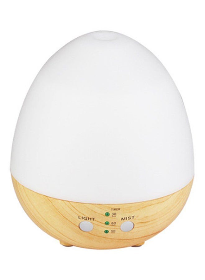 NIBEMINENT Egg Shaped USB Ultrasonic Air Purifier Aroma Diffuser White/Beige - Image 1