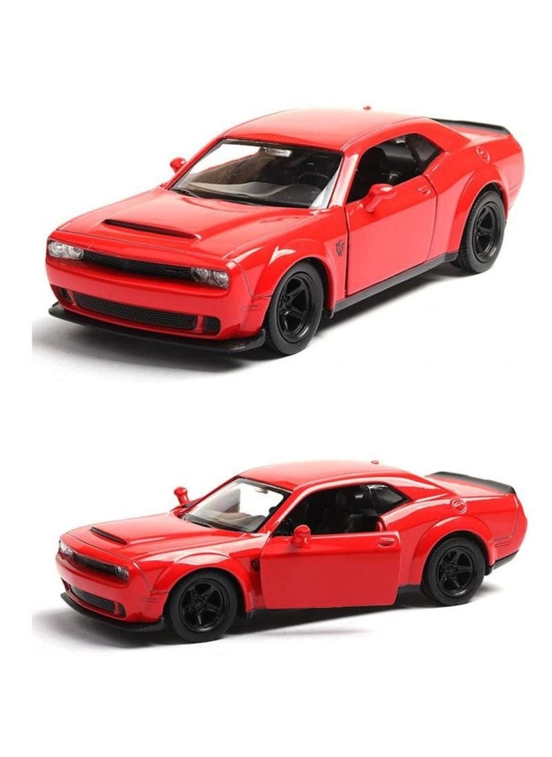 City Car Styling Dodge Challenger 1:36 Alloy Diecast Car Model - Image 3