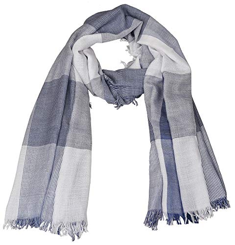 Zaina Men's and Women's Cotton Viscose Scarf Fit for All Ages (Multicolour, 90 X 180 cm) - Image 4