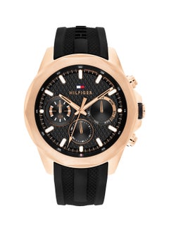 TOMMY HILFIGER TOMMY HILFIGER ROUND ANALOG MEN'S BLACK CASE WATCH - 1710650  - Image 3
