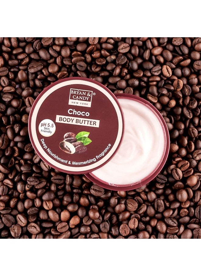 BRYAN & CANDY BRYAN & CANDY Body Butter pH 5.5 for 72Hrs Moisturization. Enriched with Ceramides and hyaluronic acid, |Non-Sticky Moisturizer for Women & Men (Choco, 100gm)  - Image 2