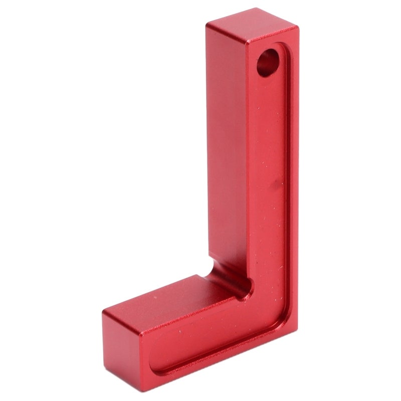 Right Angle Positioning Ruler 75x45mm 15mm Thick Aluminum Alloy 6061 - Rust Prevention 90 Degree Fast Fixed Square for Woodworkers DIY Cabinets - Image 4