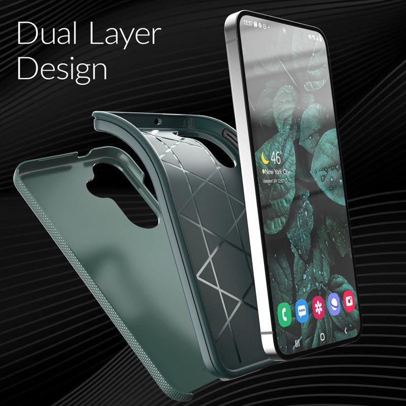 Crave Compatible with Samsung Galaxy S25 Plus Case, Shockproof Protection Dual Layer Case for Samsung Galaxy S25 Plus (6.7 inch) - Forest Green - Image 4