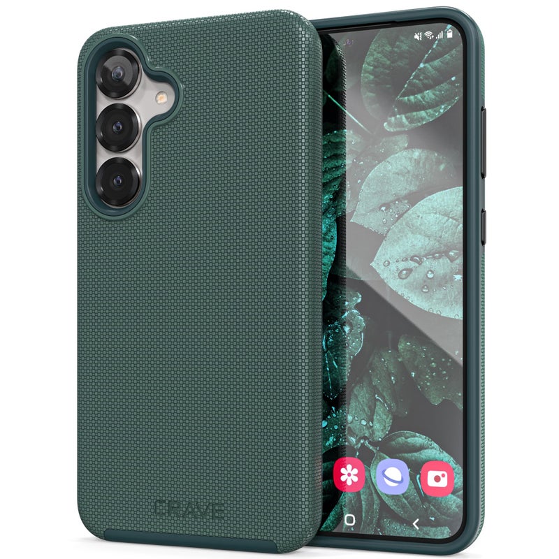 Crave Compatible with Samsung Galaxy S25 Plus Case, Shockproof Protection Dual Layer Case for Samsung Galaxy S25 Plus (6.7 inch) - Forest Green - Image 1