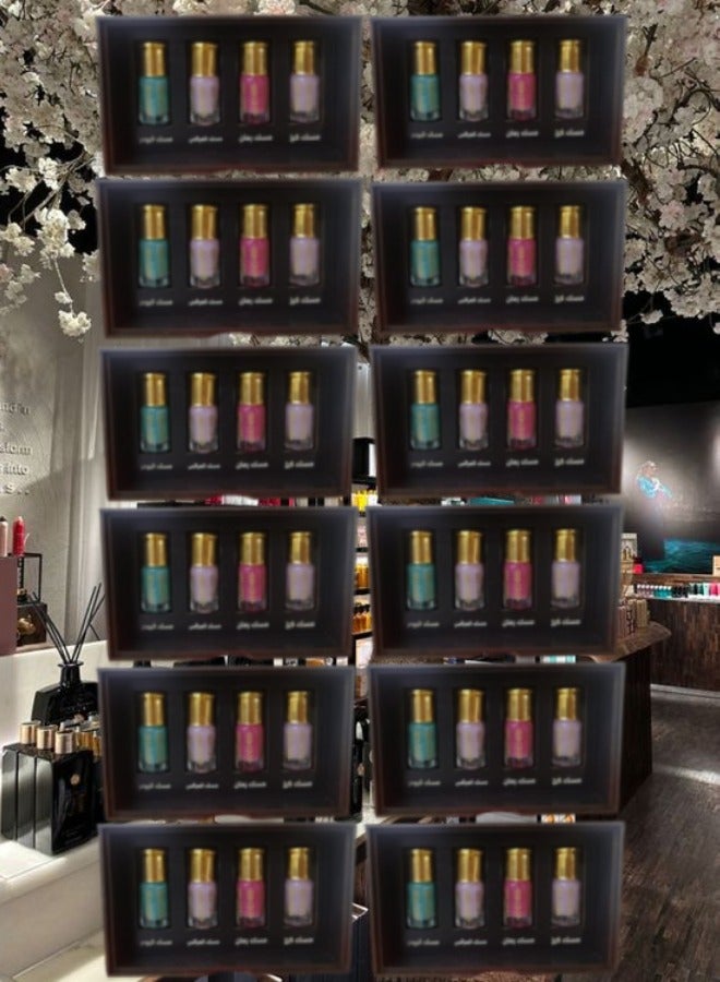 12 قطع مجموعة عطور المسك المشكله 3 مل