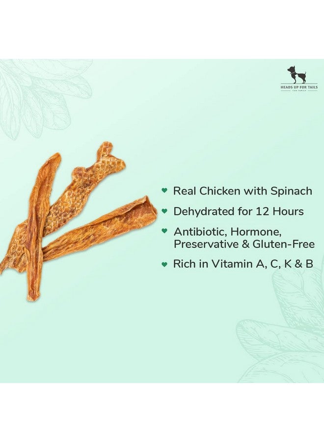 Heads Up For Tails Sara's Dog Treats (Chicken Jerky With Spinach) - 70 G, All Life Stages, Dry - Image 3