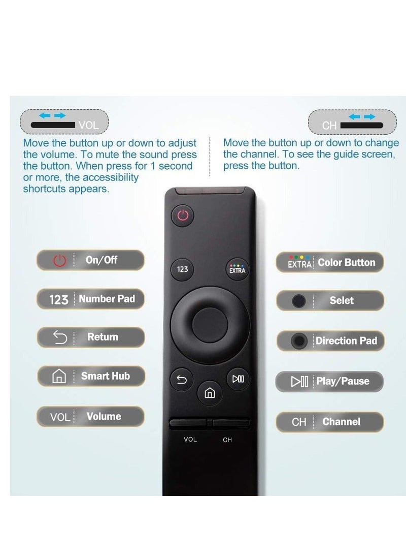 Generic Universal Replacement for Samsung TV Remote, Samsung Smart TV Remote, Samsung LCD LED QLED HDTV 4K 3D TVs  - Image 2