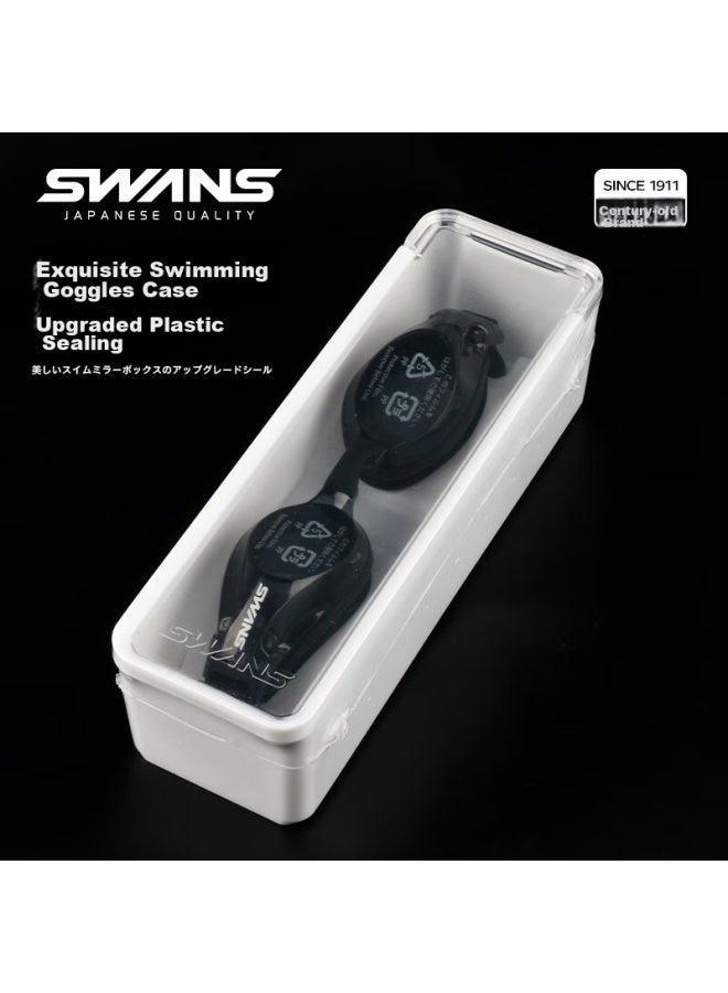 Swans Swimming Goggles, Imported From Japan, Waterproof, Anti-fog, High-definition, For Children, Myopia, Men And Women, Swimming Equipment, Fox2-5 Black And White - Image 5