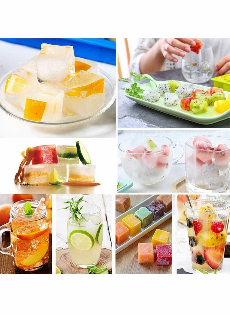 SYOSI - Ice Cube Trays Easy-Release Silicone & Flexible 24-Ice Cube Trays With Spill-Resistant Removable Lid Bpa Free For Freezer Stackable Ice Trays With Covers And Dishwasher Safe 2 Piece - Image 1
