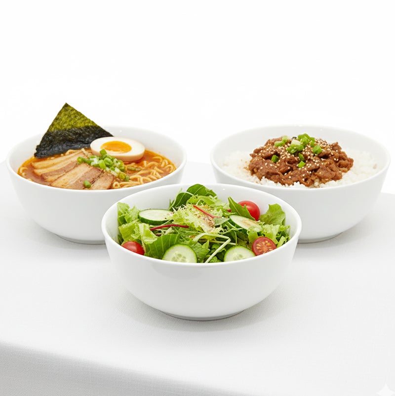 Shallow RAF 3PCS Porcelain Bowl Set – 12cm White Snack & Serving Bowls for Daily Use, Ramadan, Eid, Diwali & Festive Hosting - Image 3