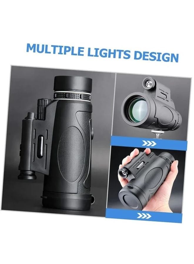 Black 10x40mm HD Telescope For Hiking Camping Bird Watching - Image 5