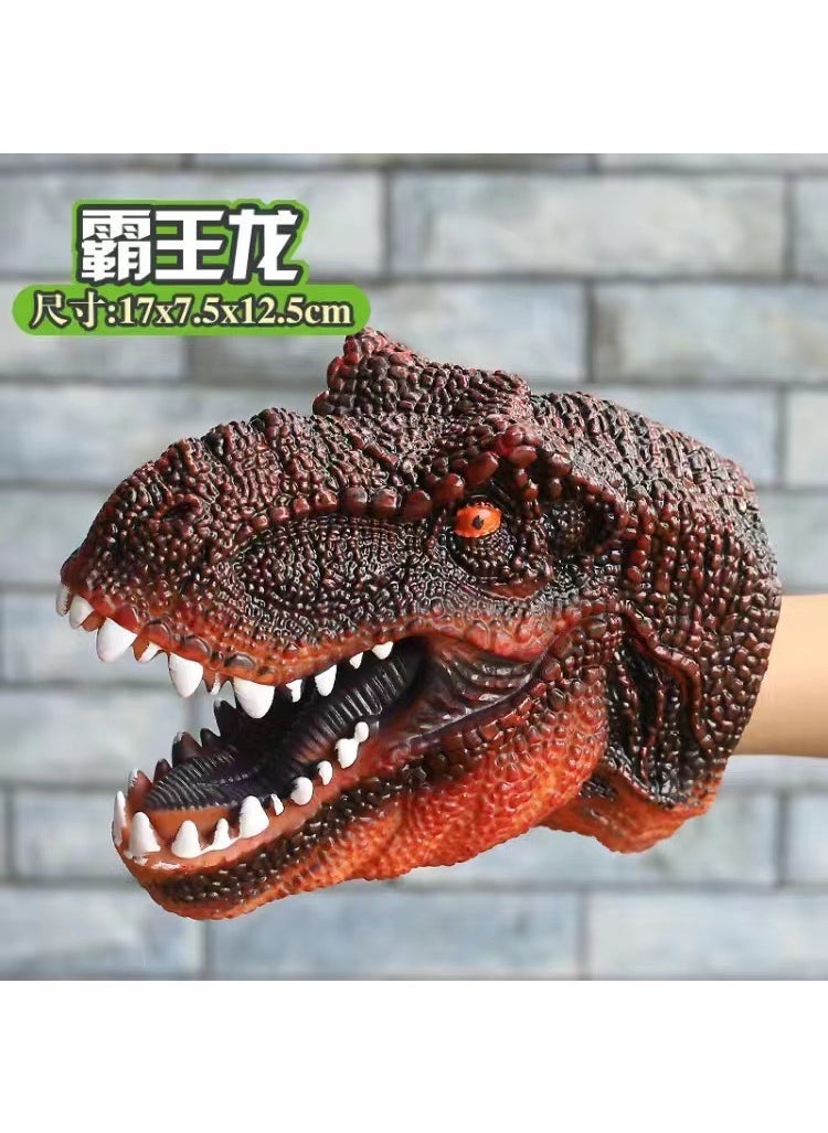 null - Dinosaur Hand Puppet Soft Rubber Model Toy Lion [Hand Puppet]] - Image 1
