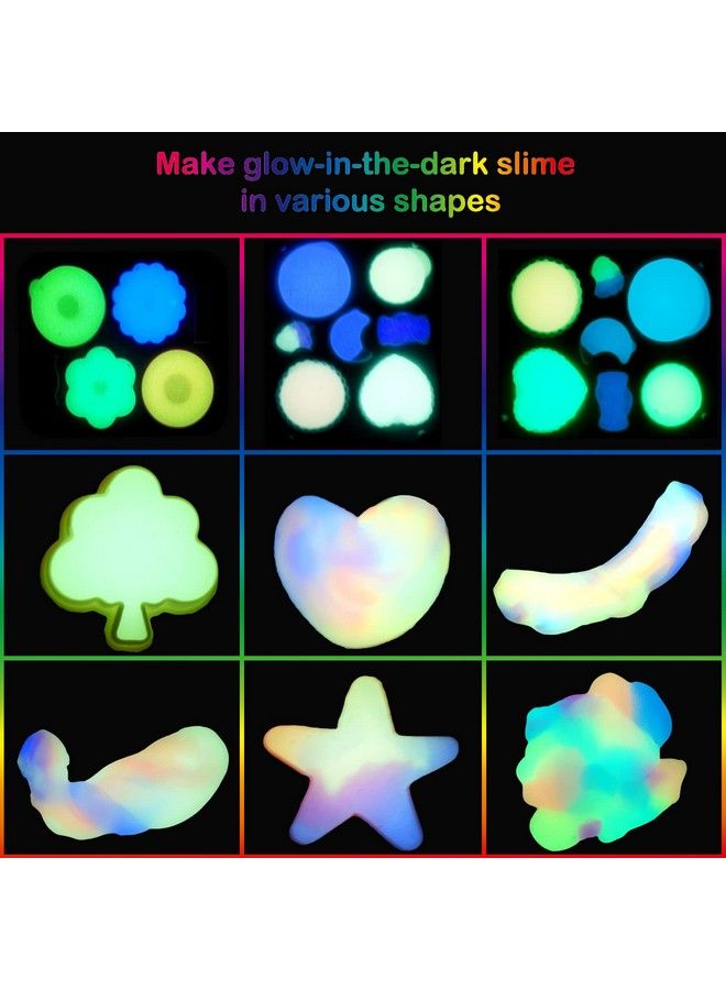 d'Alba 48 Pack Galaxy Slime Glow In The Dark Slime Kit Party Favors For Girls And Boys Non Sticky Super Soft Wet Stress Relief Putty Toys. - Image 5