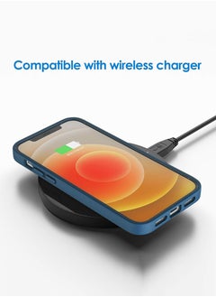 Theodor Protective Slim Fit Case Liquid Silicone Cover with Full Body Protection Anti-Scratch Shockproof Case For iPhone 13 Pro Blue  - Work like a Captain copy  - Image 5