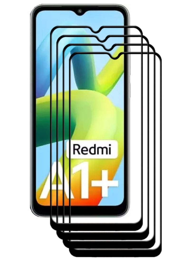 ACLIX 4 Pieces Antistatic ESD Dustproof Premium Quality High Definition Tempered Glass Screen Protector Designed For Xiaomi Redmi A1+ - Image 1
