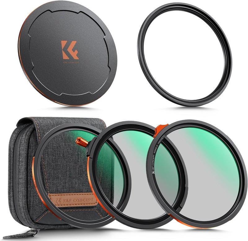 67mm Polarizing ND2-32 Variable Black-Mist 1/4 Magnetic Lens Cap and Ring HD True Color Filter Kit - Image 1