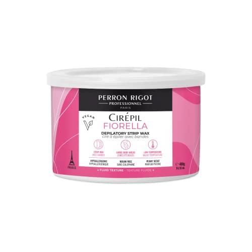 Cirepil Fiorella 400g Soft Wax Strips Needed 1411 oz Wax Tin High Performance Hypoallergenic Removes Hair in One Pass UltraFluid Gel Texture Easy to Apply Perfect for Large Areas