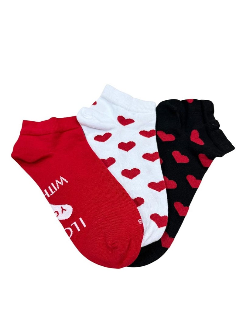 Solo Solo women Trendy Sneaker Pack of 3 Socks  - Image 1