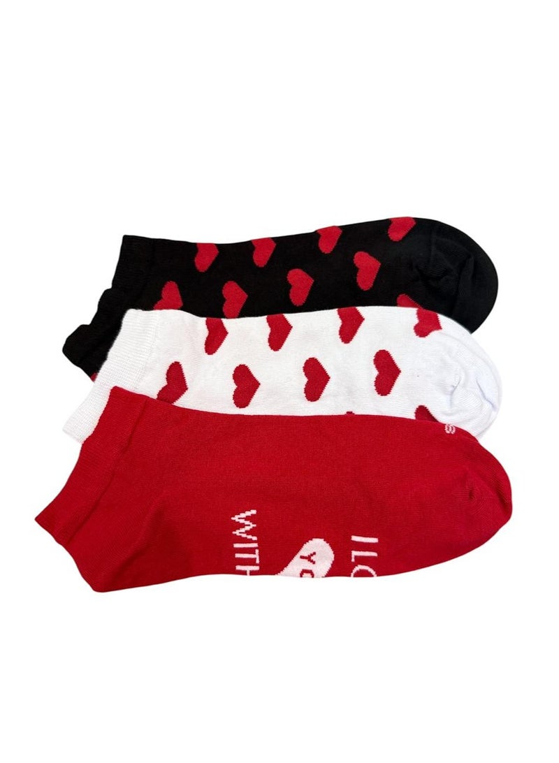 Solo Solo women Trendy Sneaker Pack of 3 Socks  - Image 2
