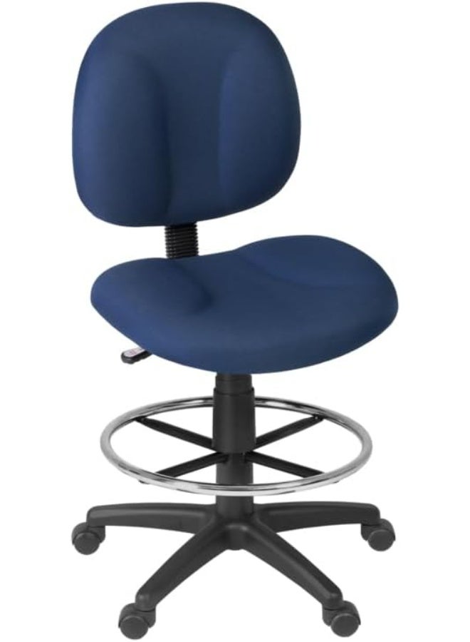 Comfort Series Swivel Fabric Computer Chair – Adjustable Task Chair with Drafting Kit for Home and Office Use - Image 1