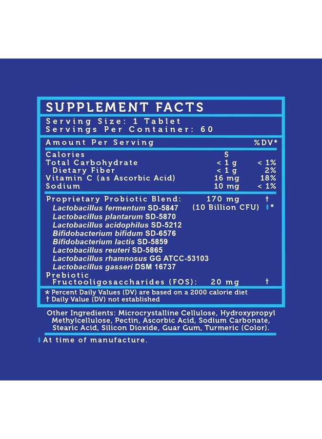 LoveBug Probiotics Here’S The Skinny Daily Probiotic For Men & Women 60 Tablets - Image 4