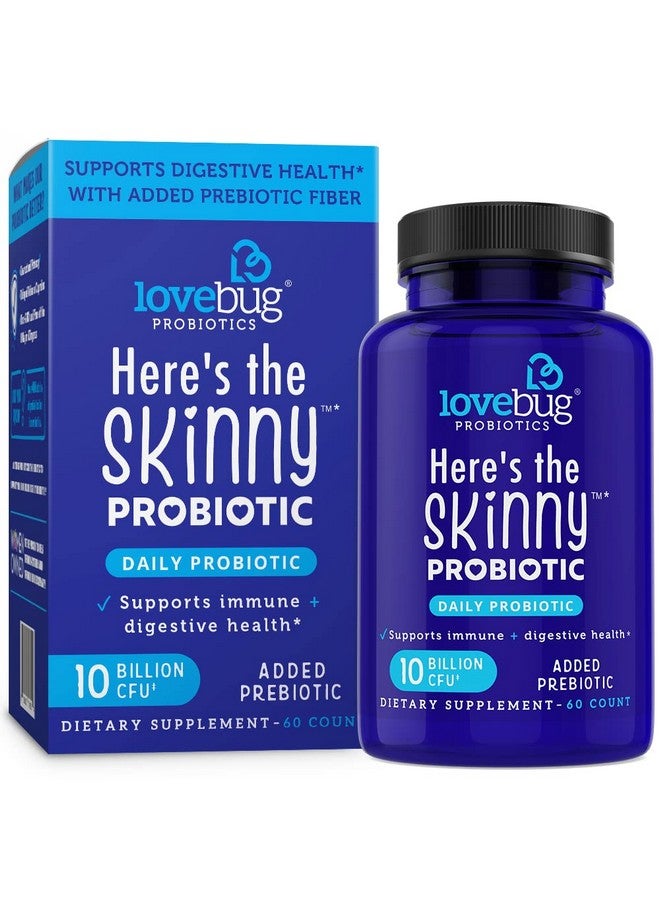 LoveBug Probiotics Here’S The Skinny Daily Probiotic For Men & Women 60 Tablets - Image 1