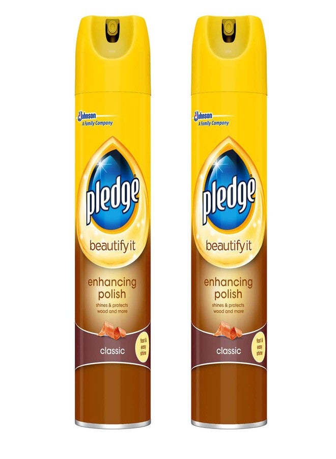 Pledge Classic Enhancing Polish, 250ml, Pack of 2 - Image 1